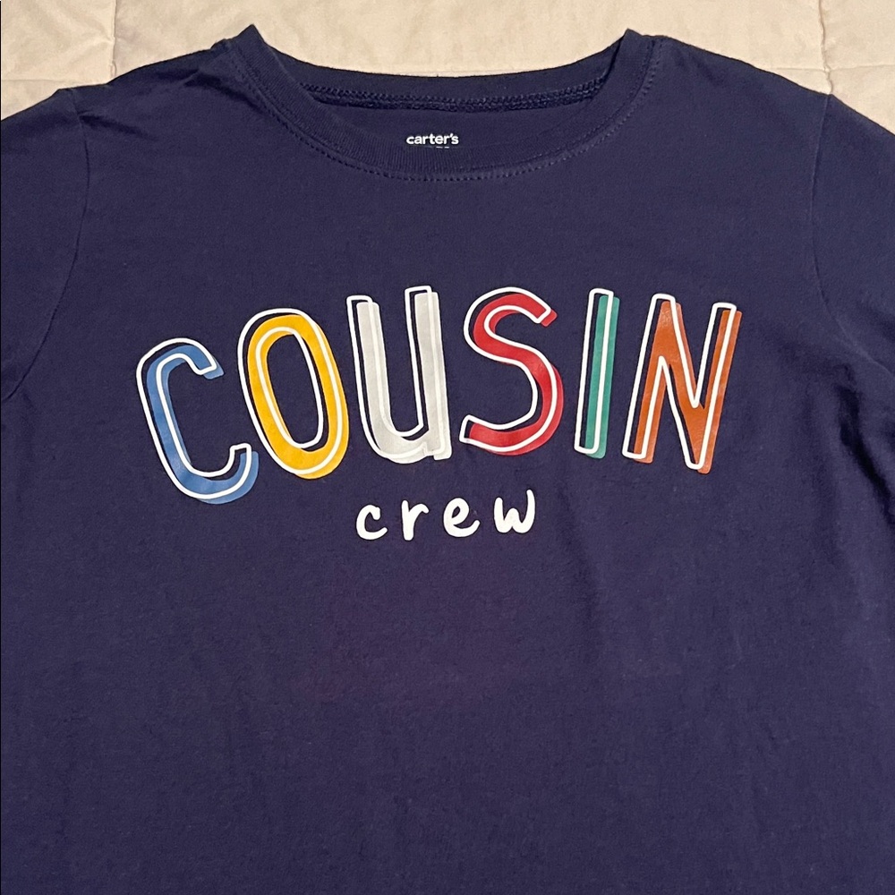 Carter's Colorful Cousin Crew Tee - Navy